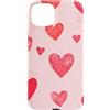 Cute Red Hearts Pattern Gifts Custodia per iPhone 15 Plus Giorno di San Valentino giocoso motivo cuore rosso