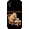 Pottery Capybara Outfit Custodia per iPhone X/XS Funny Craft Peace Capybara con Potter Hobby