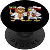 Poland Ethiopia Heritage Bandiera Etiopia Polonia Radici etiopi Orgogliosa polacca PopSockets PopGrip Adesivo