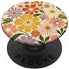 Floral Aesthetic Flower Botanical Gifts Fantastico motivo floreale retrò a margherita Hippie Flowers anni '90 '80 PopSockets PopGrip Adesivo