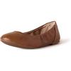 Amazon Essentials Ballerine Belice da donna, in ecopelle, marrone castano, taglia 46