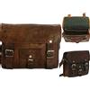 handmade 1 Lato Sacchetto IN Pelle Marrone Moto Bisacce Sella Borsa Borse Laterali