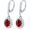 MICSAVI Orecchini Pendenti da Donna in Argento 925, Zircon rotondi/a forma di cuore/a forma di fiore/ovali/a goccia/quadrati, Orecchini Pietre Gioielli per Moglie Mamma Fidanzata
