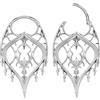 Vankula Orecchini a cerchio in acciaio inox, per uomo e donna, 4 mm, 6 mm, 8 mm, Metallo