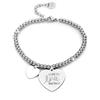Beloved ❤️ Bracciale da donna, braccialetto in acciaio emozionale - frasi, pensieri, parole con charms - ciondolo pendente - misura regolabile - incisione - argento (FR26)