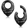Vankula Piercing per orecchio, in acciaio inox, per uomo e donna, 4 mm, 6 mm, Metallo