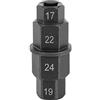 WPKD BLUEIY Chiave esagonale professionale per smontaggio mandrino ruota moto, ferro di alta qualità nero 17mm 19mm 22mm 24mm per