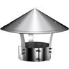 Generico 201 Cappellino per Camino in Acciaio inox 80mm 120mm 130mm 180mm Aspiratore Comignolo Cappuccio Acciaio Canna Fumaria Cappello per Camino per Tubo di Scarico Del Tetto(90mm)