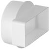 Steinberg14 Ø 100 mm - 110 x 55 mm raccordo a 90° canale angolare su rotondo, per tubo/canali