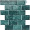 Art3d Adesivi per piastrelle autoadesivi pellicola per piastrelle verde mare blu adesivi da parete piastrelle metro decorazione piastrelle autoadesive piastrelle da parete RV cucina bagno 10 pezzi più