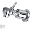 KINHARD Supporto Doccia con Viti, Supporto Doccia Regolabile, Supporto per Soffione Doccia in Metallo, Supporto Universale per Doccetta, Supporto Doccia a Parete