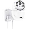 GC GLOBALCOMMERCE Telecamera di Sicurezza WiFi da Interno ed Esterno Wireless Videosorveglianza 1080p Impermeabile con Visione Notturna