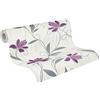 A.S. Création AS Creation 306234 3062-34 - Carta da parati con profilo strutturato, motivo floreale, 10,05 m x 0,53 m, colore: viola e bianco grigio
