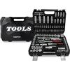 BM TOOLS Set di attrezzi 108 pezzi BMT-108-PCS Chiave a cricchetto a bussola in acciaio vanadio bussole, meccanico, garage, bricolage