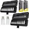 HASKYY Torx XZN - Set di chiavi a bussola a denti multipli, 24 pezzi, T8-T70 & M4-M18, 1/4, 3/8, 1/2, set di attrezzi professionali