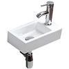 CROSS ZEBRA Lavabo in Ceramica A Parete Piccolo Bianco di Alta Qualità Lavello Rettangolo Lavabo A Mano Per Spogliatoio Bagno WC