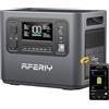 AFERIY Generatore Elettrico Portatile 2400W, Batteria Nomada 2048Wh, Stazione Elettrica Portatile a Ricarica Rapida in 1,5H, 220-240V, UPS, Generatore Solare per Camper/Casa/Ufficio, Garanzia 7 Anni