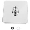Homoyoyo Soffione Doccia a Pioggia a Led 1 Pz. 6 Pollici Quadrato Abs Soffione Doccia a Pioggia Facile da Installare Pulito