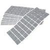 Adsamm® / 400 x feltrini autoadesivi/Grigio / 25x25 mm/Quadrato/piedini per mobili in feltro da 3.5 mm di spessore/pad protettivi per arredi