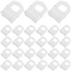BETOOKY 150 Pezzi Ganci per Tende in Plastica per Binario Quadrato, Pulegge Scorrevoli Silenziose per Tende, Accessori per Guide a Dondolo, Installazione Semplice per Uso Domestico e Auto