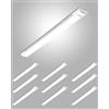 Bellanny Tubo Plafoniera LED 115cm, 40W Lineare LED Luminaire 4800LM Lampada da soffitto 6500K Bianco Freddo Moderna Neon LED Sottopensile per Ufficio Garage Officina Giardino Barra Magazzino, 10pack