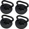 Auriselle 4 tappi per lavabo, 50 mm, con protezione antiodore, tappi per lavello con gancio per lavello e lavabo nelle cucine (nero)