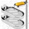 Mount Kumgang 2PCS Portasapone Regolabile per Asta Doccia, in Materiale ABS, Pratico Gadget per Bagno e Cucina