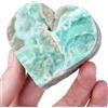 NHDVDVAV Pietre di Cristallo di emimorfite a Forma di Cuore Cristalli Naturali Pietre preziose Pietre curative Campioni minerali Energia Reiki Regali Decorazione Cristalli Feng Shui,50~100g