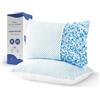 MKS Cuscini 70x50 cm Set da 2 - Cuscini Ergonomici a Nuvola per il Relax - Morbidi per Chi Dorme sulla Schiena, sul Fianco o sulla Pancia - Cuscini Memory Foam con Gel Rinfrescante per Dormire Meglio