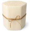 CanBee Candele di cera Candele Sottili Bianche in Cera d'Api Naturale - 16 cm x 0,5 cm - Stoppino in Cotone - Senza Fumo - Durata circa 40 Minuti - Uso Continuativo e Professionale - Quantità: 50 pezzi - CanBee