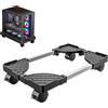 STOUCLA Supporto per PC Stoucla da Sotto La Scrivania, Base per Computer Universale a Quattro Ruote, Accessori CPU per Postazione Gamer (Nero)