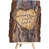 BFHEFGSUU Fetta Di Legno Di Coppia Personalizzata Foto Ricordo Con Nome Personalizzato Regalo Per Coppia Sposi Anniversario Compleanno Decorazione Di Fidanzamento (stile 8)