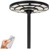 YASTA Lampione Solare da Giardino Esterno 2000 Watt Ø 61cm Faro Led Stradale Forma Ufo Con Telecomando Luce Fredda Lampada con Sensore Movimento e Crepuscolare IP67