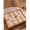 B O S A L O N I Set BOSALONI HOME 2 Asciugamani Viso in Velluto di Corallo 40x80 cm - Morbidi e Assorbenti - Bipack Bagno e Ospiti - (Beige Sabbia)