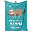 Apjielop Regalo Mamma, Regalo Mamma Compleanno - Turchese Coperta Mamma 60 * 50in | Regalo Neo Mamma, Idee Regalo Festa Della Mamà Compleanno