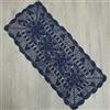 kilofly - Runner da tavolo rettangolare in pizzo fatto a mano all'uncinetto, 38 x 91 cm, Blu