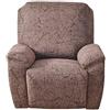 YHWW Copripoltrona Relax Reclinabile Universale 1 Posto, Fodere Copripoltrona Reclinabile 4 Pezzi Elasticizzato Lavabile Rimovibile, Copertura per Poltrona Elettrica Reclinabile (Color : L)