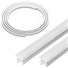 FCOB T1212 3M Profili in silicone neon Canaletta LED Bianco Latte