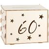 Namalu Urna di Compleanno Salvadanaio Hollow Star Decorazione Festiva Scatola Regalo Jackpot Classico in Legno per Lettere Buste Soldi(60)