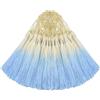 Aokbean 50PCS Mini Nappe in Seta per Artigianato Fai da Te, Segnalibro, Gioielleria Carina, Perline, Orecchini per Ragazze, Anello per Chiave, Laurea, Piccola Chiave, Nastro Lungo, Tessuto per Cucire
