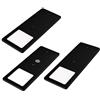 kalb Material für Möbel kalb | Faretto LED da incasso nero 5 W - molto piatto da cucina con funzione touch dimmer faretto da incasso faretto da incasso - Set da 3 pezzi bianco neutro
