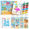 ZMLM Libri da Colorare gadget compleanno bambini, mini libri da colorare Carta per Pittura ad acqua per di 4-8anni Bambini Regalo Gadget Regalini fine Festa Compleanno (24 Estate)
