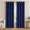 VKZ Tende Oscuranti Effetto Velluto con Occhielli, Set da 2 Pannelli 140 x 290 cm, Tende Termiche Isolanti per Interni Camera da Letto Soggiorno,Blu