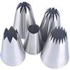 BLUGUL Set di 5 Beccucci Grandi, Decorazione Torte Set, Bocchette Decorative Accessori per Cupcakes, Pasta di Zucchero, Pasticceria