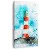 ARTTOR Quadro su Tela Verticale 45x80cm Stampe da Parete Faro Acqua Illustrazione onda Piccoli Decorazione Murale Camera da Letto Cucina 1 pezzo Quadri Moderni Soggiorno Immagini Wall Art Canvas PA45x80-2939