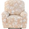 YHWW Copripoltrona Relax Reclinabile Universale 1 Posto, Fodere Copripoltrona Reclinabile 4 Pezzi Elasticizzato Lavabile Rimovibile, Copertura per Poltrona Elettrica Reclinabile (Color : A)