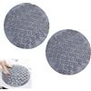WideSmart 2 PCS Tappeto doccia antiscivolo,Tappetino Antiscivolo Vasca da Bagno,Tappeto Antiscivolo Vasca con Ventose per Vasca,Doccia,Rotondo,Resistente alla Muffa,Lavabile in Lavatrice (2*Gris30*30cm)