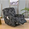 WWQQKJ Copripoltrona Relax reclinabile Elasticizzata, 1 2 3 posti Copridivano Poltrona Relax Antiscivolo Copertura Fodera per Poltrona reclinabile con Tasca(F,1 Seat (4pcs))