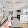CLAR Ventilatore da Soffitto con Luce, Ventilatore a Soffitto con Luce, Ceiling Fan with Light and Remote Control, Ventilatori con Telecomando