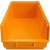 ACCADEMIA ITALIANA DELL'OTTICA Cassetta Contenitore a Bocca di Lupo cm in Plastica, Impilabile e Sovrapponibile, per Magazzino, Minuteria, Viti, Accessori e Montature Occhiali - Contenitori (2, Arancio, 32x20x15cm)